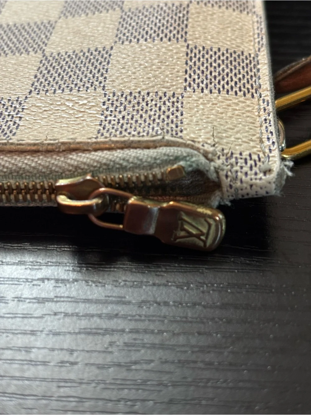 Authentic Louis Vuitton Neverfull Pochette MM/GM Pouch – Damier Azur Canvas